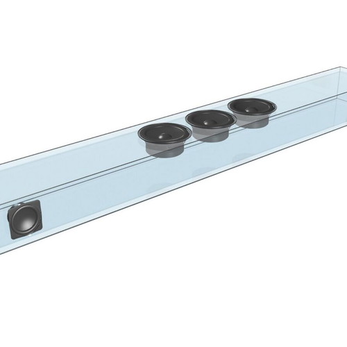 Crystal Acoustics Cuby 7 speaker and Teevy Bar soundbar