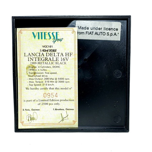 Vitesse Lancia Delta HF Integrale 16V 1:43 diecast model car