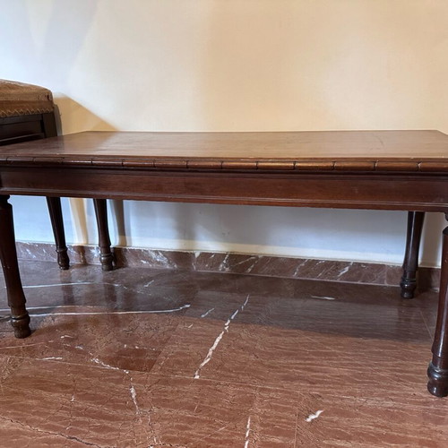 Vintage dark wood living room set like new