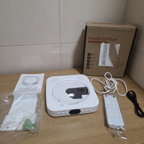 Wall CD Player with Bluetooth, FM Radio, USB/AUX, Remote and Stand new