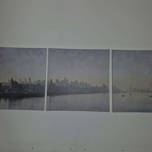 Decorative triptych wall art 56x56 cm each piece