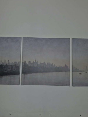 Decorative triptych wall art 56x56 cm each piece