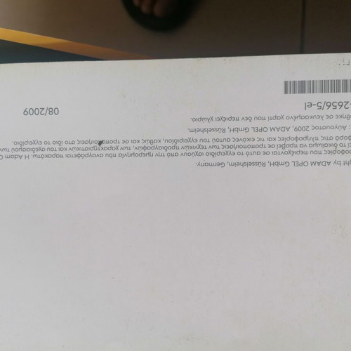 Opel Corsa D manufacturer manual and service book used