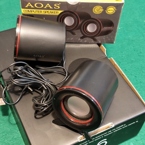 AOAS E-001 computer speakers USB 2.0, new in box