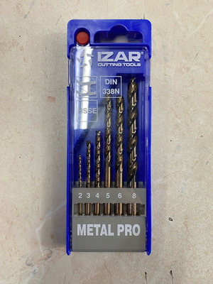 Izar metal drill bit set 6 pieces new