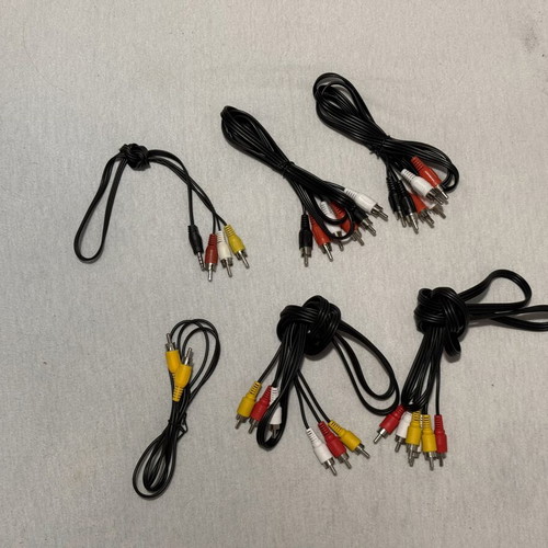 AV cables lot, 6 pieces, new