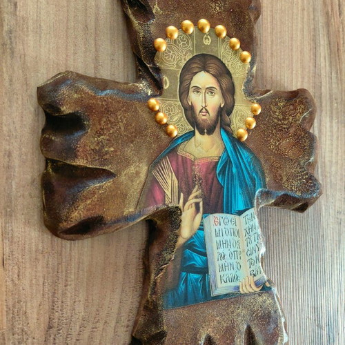 Large wall hanging cross 30 cm new