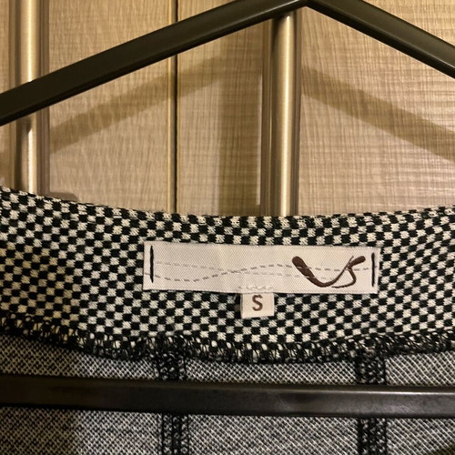 Midi checked dress VS like new, size small, black and white