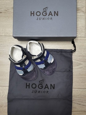 Hogan junior sandals size 21, blue leather