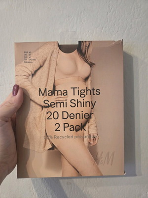 H&M maternity tights brown 20den new