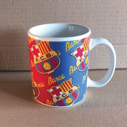 FC Barcelona coffee mug new, ceramic with team logo