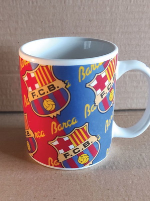 FC Barcelona coffee mug new, ceramic with team logo
