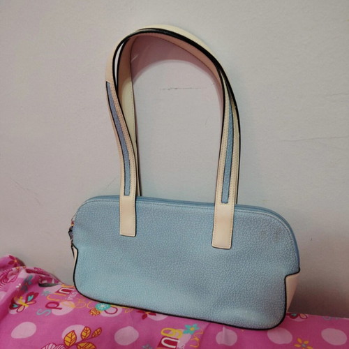 Vintage Gillian handbag like new, white and turquoise
