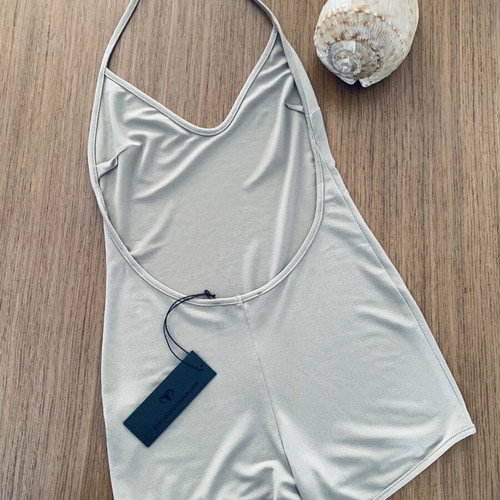 Stelios Koudounaris Romper new, greige color, size S
