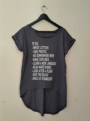 T-shirt με print Musa σαν καινούργιο, γκρι, one size