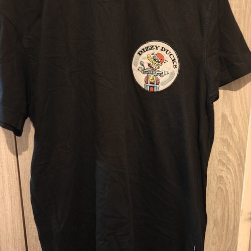 Dizzy Ducks Hakro men's T shirt small used, black cotton