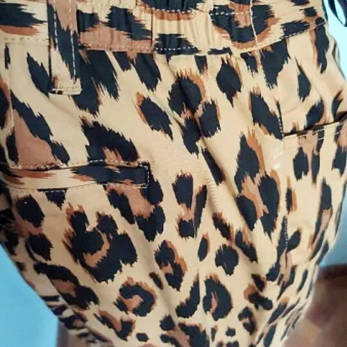 Bpc Bonprix Selection denim pants in leopard print like new