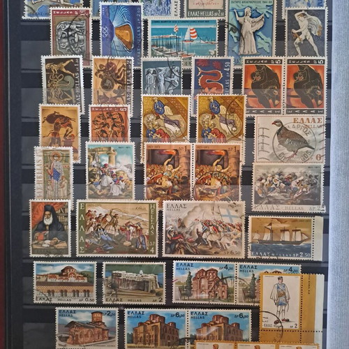 Greek stamps used set of 44 1967-1972