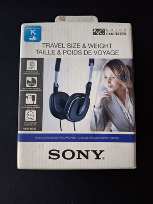 Ακουστικά Sony MDR-NC40 καινούργια, noise cancelling, travel size