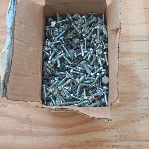 Screws new with hex head and nuts