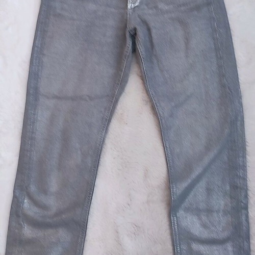 Denim pants gray silver Zara new, size 40