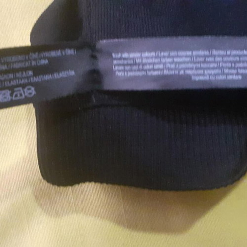 Primark women's sports bralette new black seamless