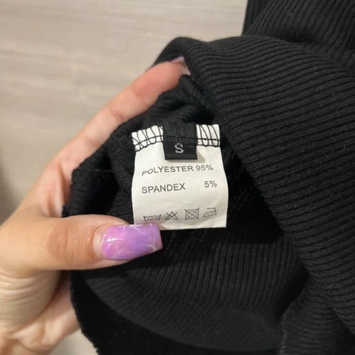 Rib dress black new