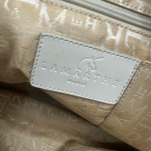 Lamarthe beige cloth/leather handbag used