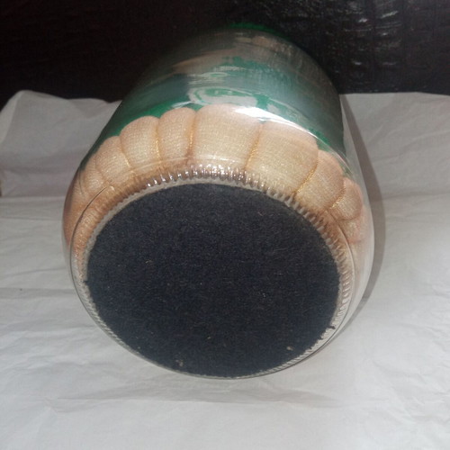 Vintage Panathinaikos doll in glass jar like new