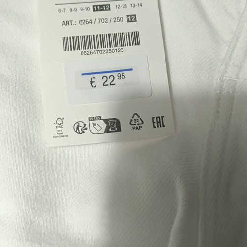 Zara Kids White Denim Pants new with tags, size 152 cm
