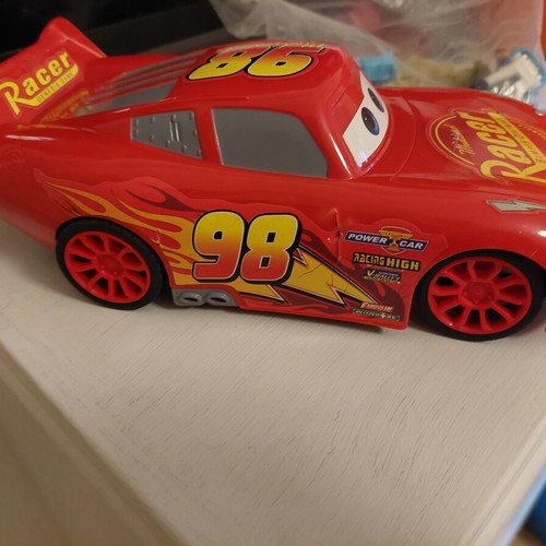 McQueen toy car 27 cm like new, medium size