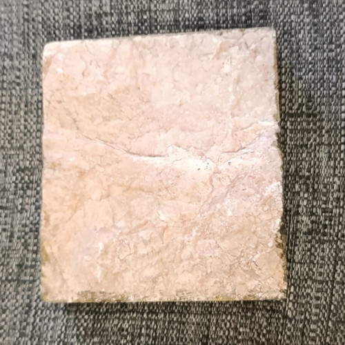 Handmade stone with Einstein quote, used, 10x9 cm