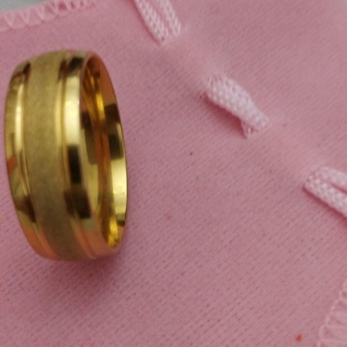 Men's gold plated ring new