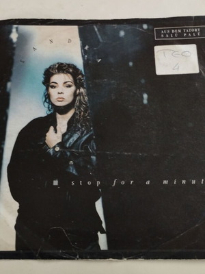 Sandra Stop For A Minute 7" Single μεταχειρισμένο, pop
