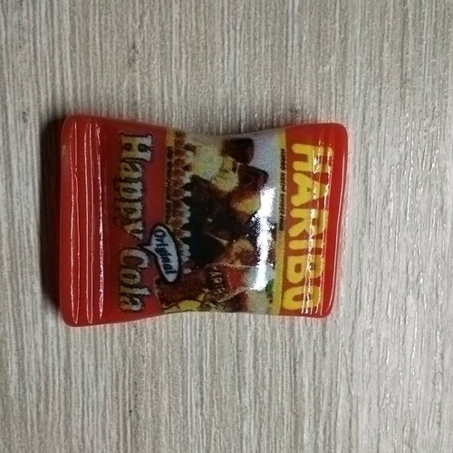 Haribo gummy bear miniatures new, set of 7 epoxy resin figures