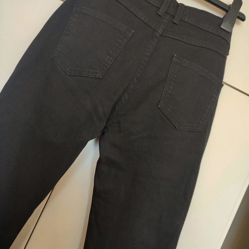 Marks and Spencer denim bootcut pants used, size 8, black