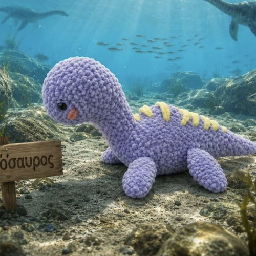 Handmade dinosaur toy new, single piece
