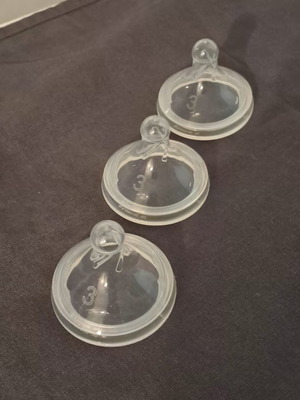Dr Brown's nipple set number 3, wide neck, pack of 3