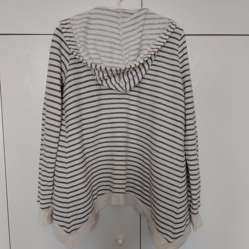 Splendid striped cardigan used, asymmetrical cut, cotton