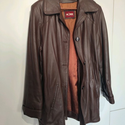 Momoi Leather leather jacket like new, black, size L
