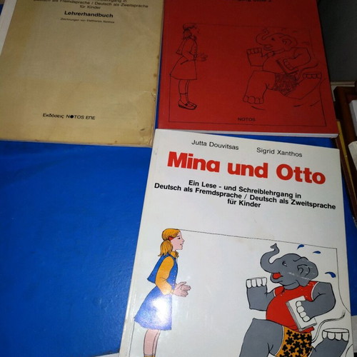 Mina und Otto German learning books new for children, pack of 5