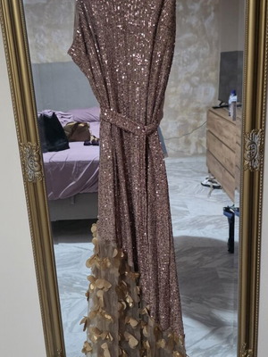 Φόρεμα Mya Collection βραδινό L/XL σαν καινούργιο, χρυσαφί