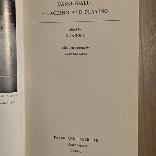 Basketball Coaching & Playing vintage book used