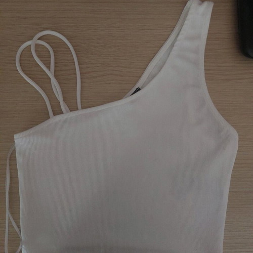 Women's randa top new, white, size small