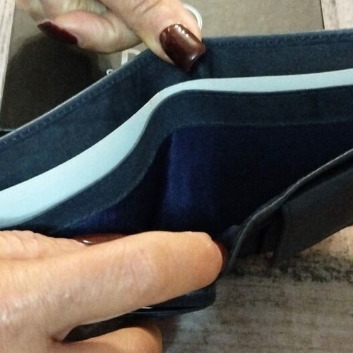 Daston men's wallet new, blue color