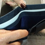 Daston men's wallet new, blue color