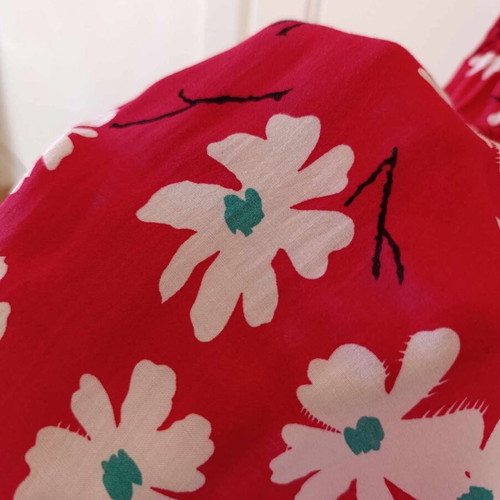 Floral red maxi dress new