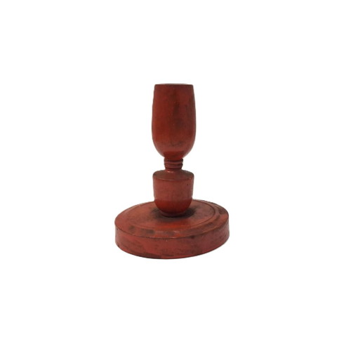 Vintage wooden lamp part used, 15 cm