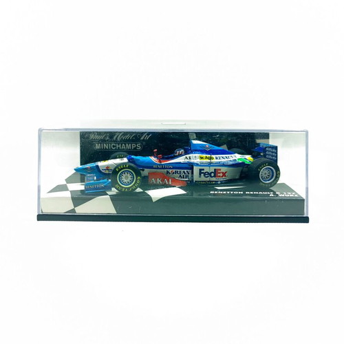 Minichamps 1:43 Benetton Renault B197 model car, Alexander Wurz 3rd British GP 1997