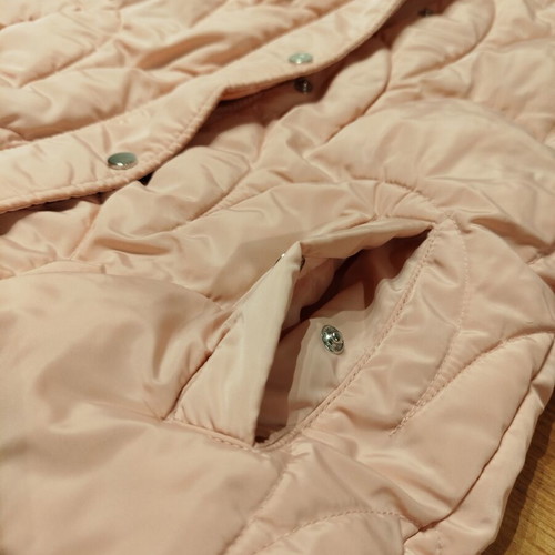 Primark Girls' Pink Winter Jacket with Hood and Heart Belt Size 3-4 Years